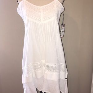 White crochet detail dress, New